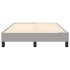 Estructura de cama box spring tela gris claro 120x200