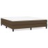 Estructura de cama box spring tela marrón 180x200