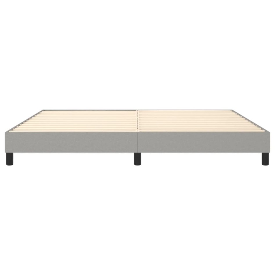 Estructura de cama box spring tela gris claro 200x200