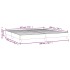 Estructura de cama box spring tela gris claro 200x200