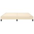 Estructura de cama box spring tela color crema 180x200