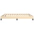 Estructura de cama box spring tela color crema 180x200