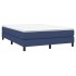 Estructura de cama box spring tela azul 140x190