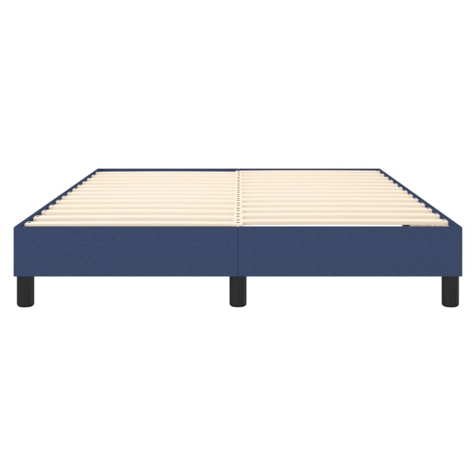 Estructura de cama box spring tela azul 140x190