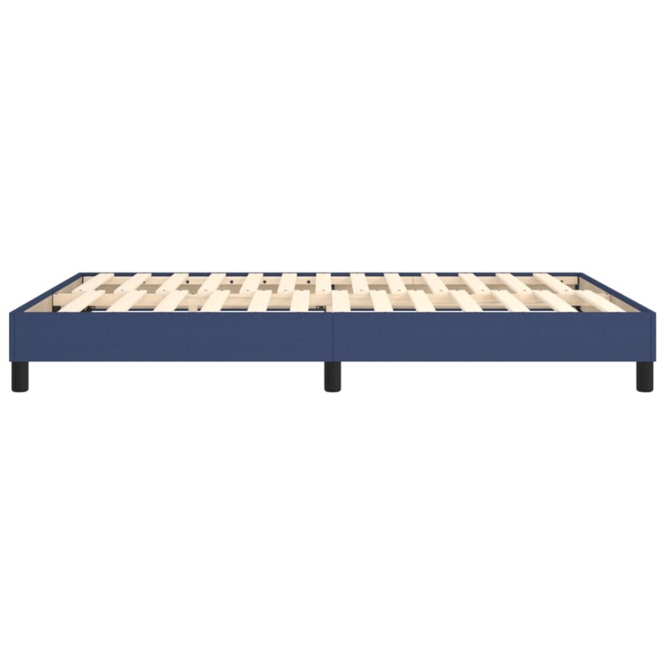 Estructura de cama box spring tela azul 140x190