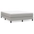 Estructura de cama box spring tela gris claro 140x200
