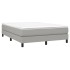 Estructura de cama box spring tela gris claro 140x200