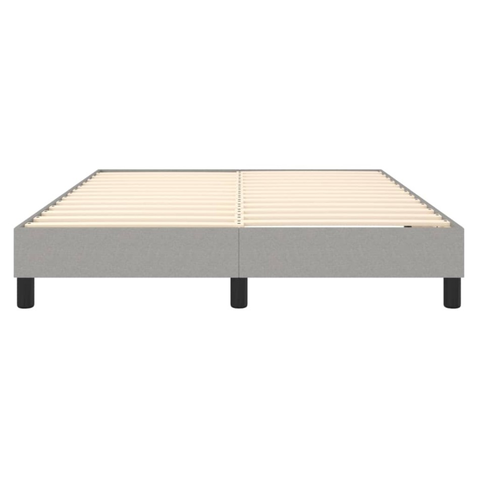Estructura de cama box spring tela gris claro 140x200