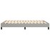 Estructura de cama box spring tela gris claro 140x200
