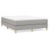 Estructura de cama box spring tela gris claro 140x190