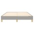 Estructura de cama box spring tela gris claro 140x190