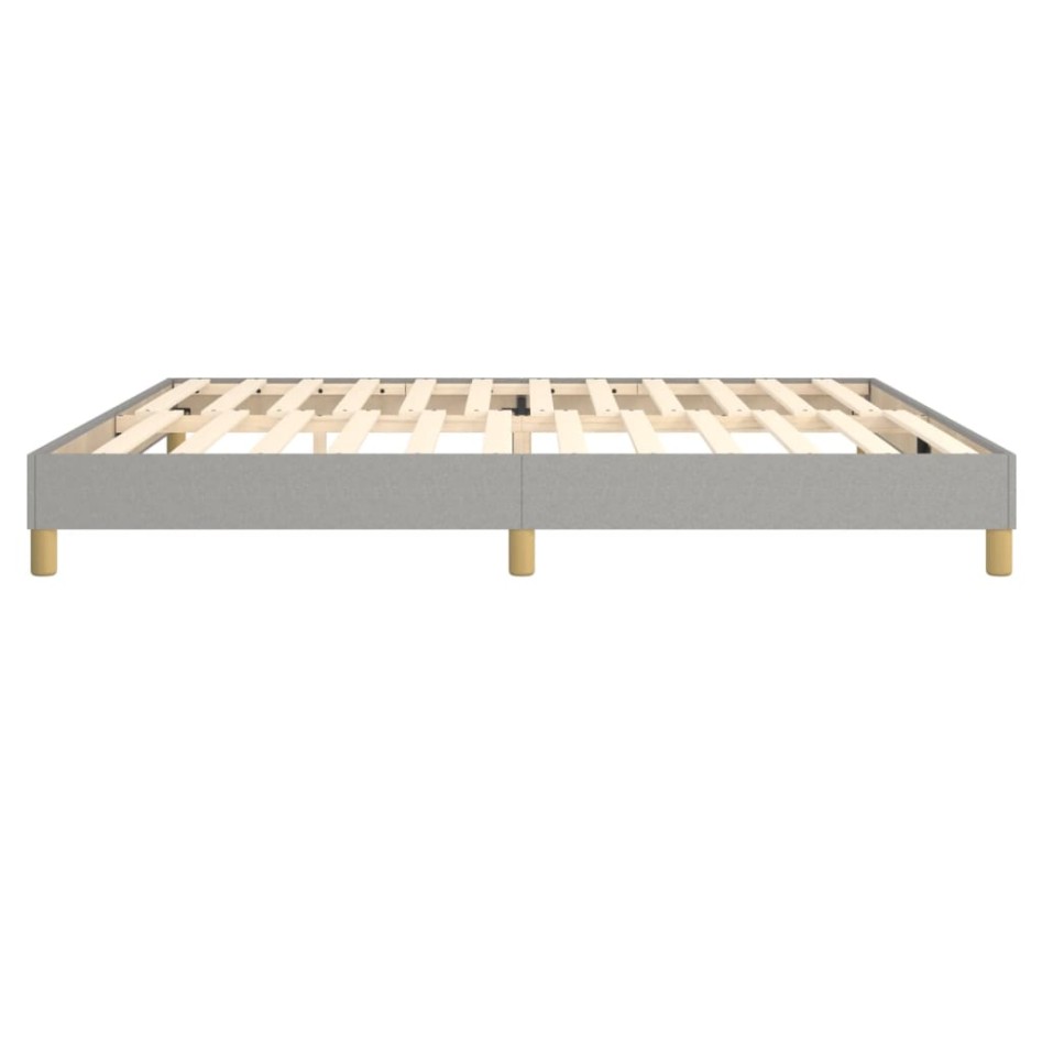 Estructura de cama box spring tela gris claro 200x200