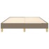 Estructura de cama box spring tela gris taupe 140x190