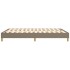 Estructura de cama box spring tela gris taupe 140x190