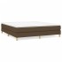 Estructura de cama box spring tela marrón 180x200