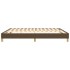 Estructura de cama box spring tela marrón 180x200
