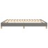 Estructura de cama box spring tela gris oscuro 180x200