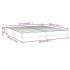 Estructura de cama box spring tela gris oscuro 180x200