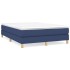 Estructura de cama box spring tela azul 140x190