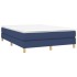 Estructura de cama box spring tela azul 140x190