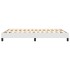 Estructura de cama box spring cuero sintético blanco 140x200