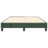 Estructura de cama box spring terciopelo verde oscuro
