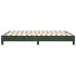 Estructura de cama box spring terciopelo verde oscuro