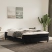 Estructura de cama box spring terciopelo negro 140x200 cm