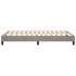 Estructura de cama box spring terciopelo gris claro 120x200