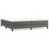 Estructura de cama box spring cuero sintético gris 200x200