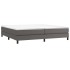 Estructura de cama box spring cuero sintético gris 200x200