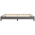 Estructura de cama box spring cuero sintético gris 200x200