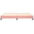 Estructura de cama box spring terciopelo rosa 200x200