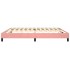 Estructura de cama box spring terciopelo rosa 200x200