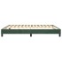 Estructura de cama box spring terciopelo verde oscuro