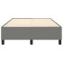 Estructura de cama box spring tela gris oscuro 120x200
