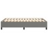 Estructura de cama box spring tela gris oscuro 120x200