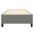 Estructura de cama box spring tela gris oscuro 100x200