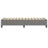 Estructura de cama box spring tela gris oscuro 100x200