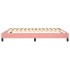Estructura de cama box spring terciopelo rosa 160x200
