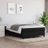 Estructura de cama box spring tela negro 140x200
