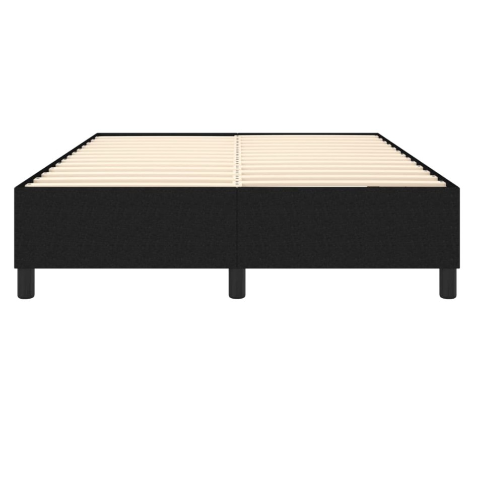 Estructura de cama box spring tela negro 140x200