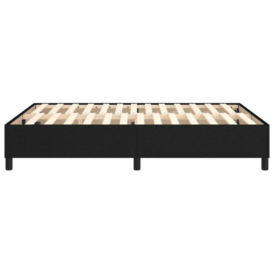 Estructura de cama box spring tela negro 140x200