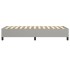 Estructura de cama box spring tela gris claro 90x200