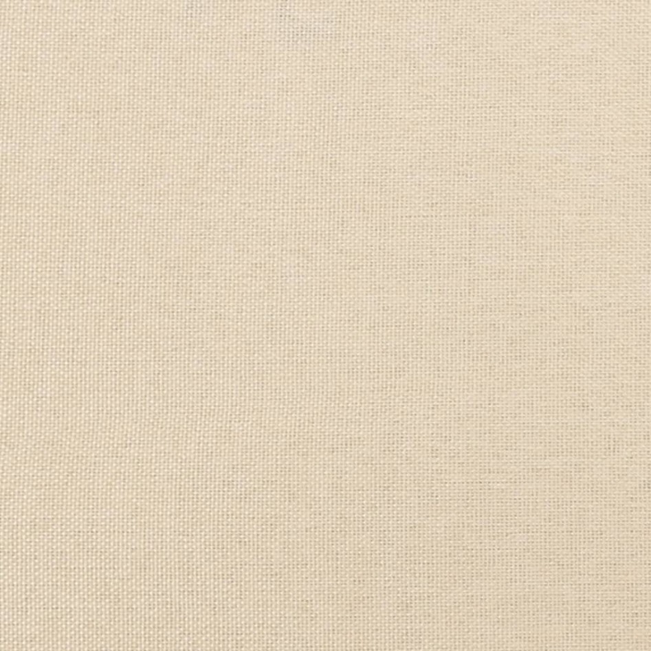 Estructura de cama box spring tela color crema 120x200
