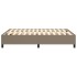 Estructura de cama box spring tela gris taupe 140x190