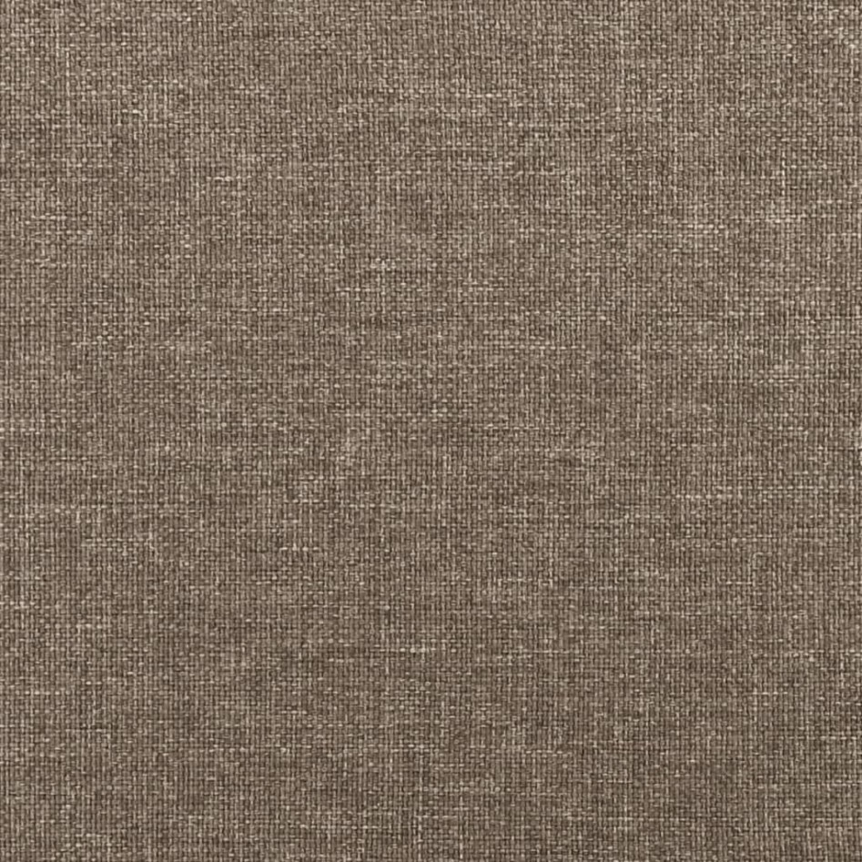 Estructura de cama box spring tela gris taupe 140x190