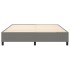 Estructura de cama box spring tela gris oscuro 180x200