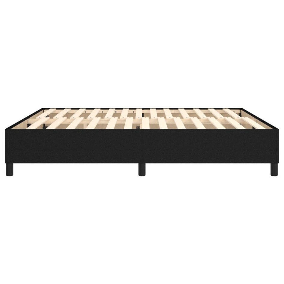 Estructura de cama box spring tela negro 160x200