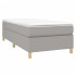 Estructura de cama box spring tela gris claro 100x200